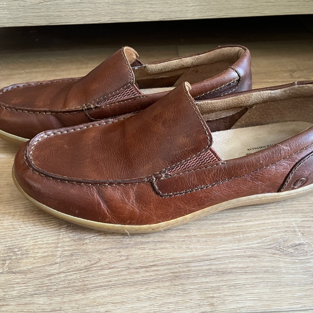 Born Brompton Loafers – Brown Leather – Men’s 9